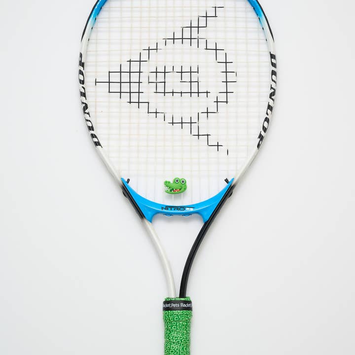 Racket Pets - Wholesale Sporting Accessories - Alligator Green Tennis Overgrip Tape and Matching Shock Abso7