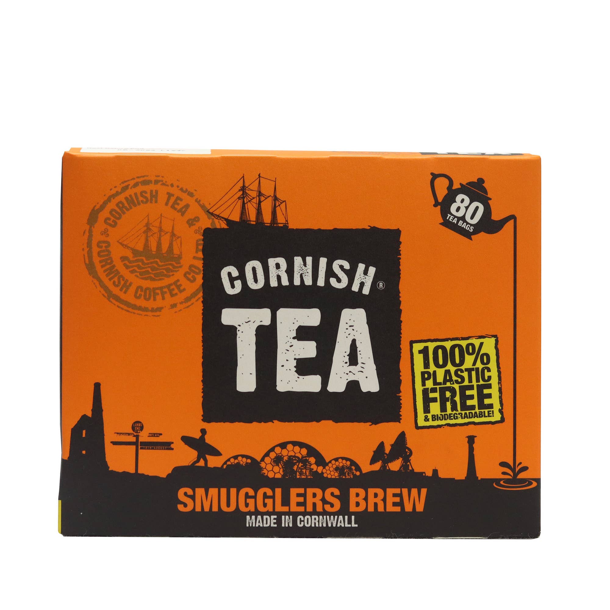 Cornish Tea and Cornish Coffee – wholesale Tea bags – 12x 80 Cornish Tea Smugglers Brew1