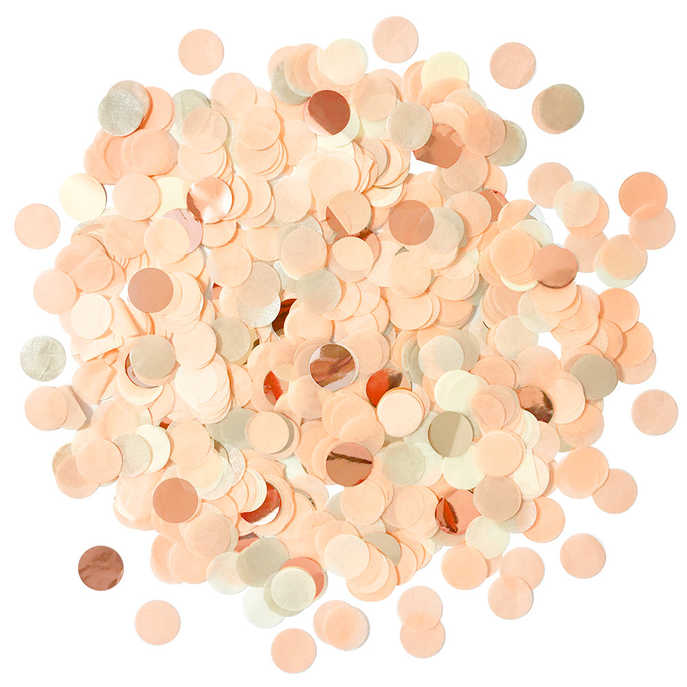 Paperboy – wholesale Confetti – Confetti - Peach & Rose Gold1