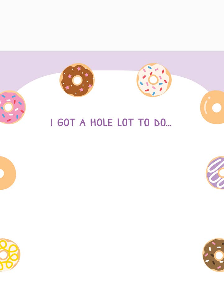 Donut Notepad for wholesale by Tickle Me Lavender