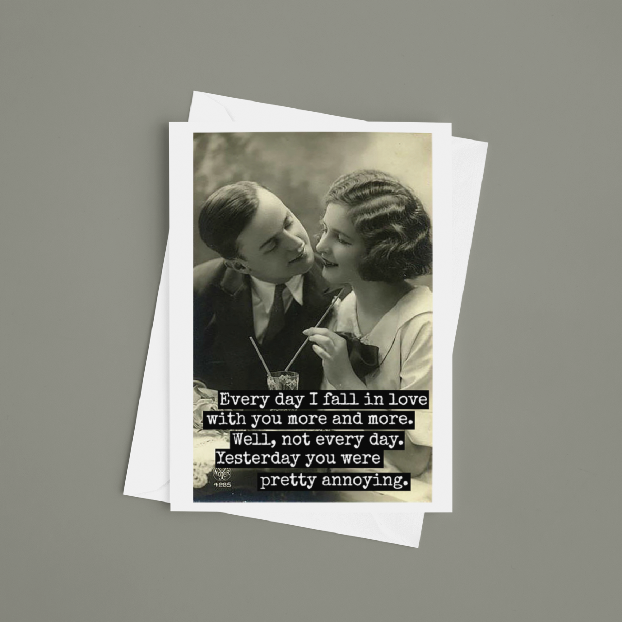 Raven's Rest Studio - Wholesale Love Card - Funny Greeting Card. Every Day I Fall In Love With You...3