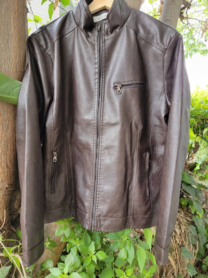 Vegan Club - Wholesale Leather Jacket - Men's - Men's Faux Leather Jacket Vegan Rebel4