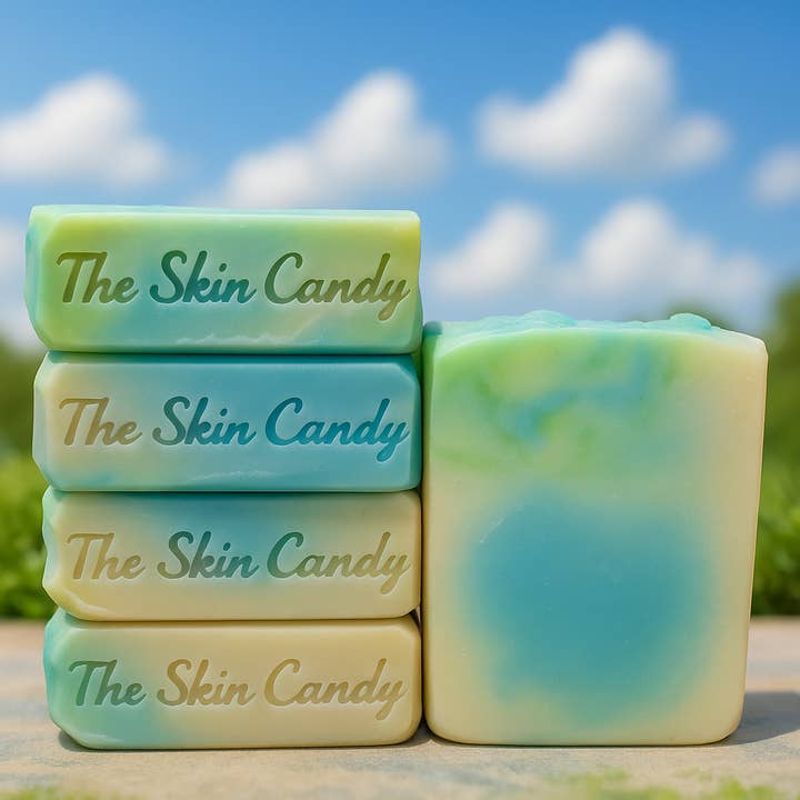 Summer Rain Coconut Milk Artisan Soap for wholesale by The Skin Candy