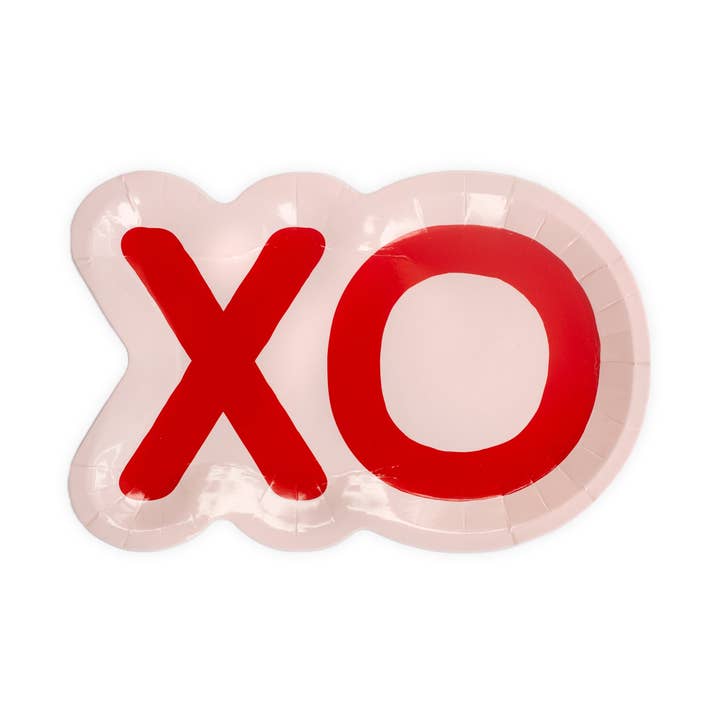 VAL841 - XOXO Shaped Plates for wholesale by My Mind’s Eye