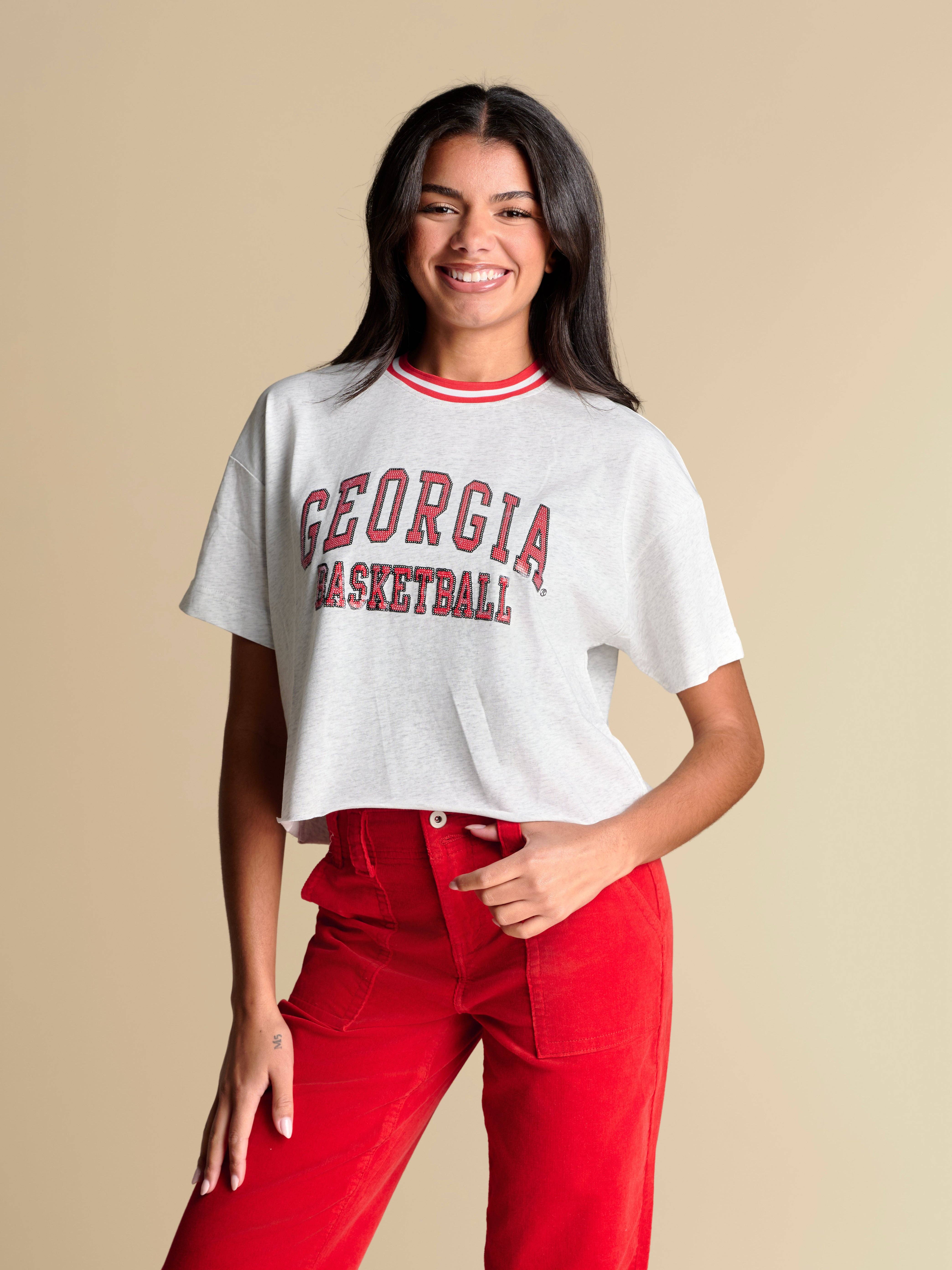 Stewart Simmons - Wholesale T-shirt – women's - The Tip Off Sequin Tee | Georgia