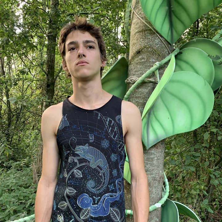 Canotta Uomo The BluePrint 1 Land - Nera per la vendita all'ingrosso da parte di symbolika