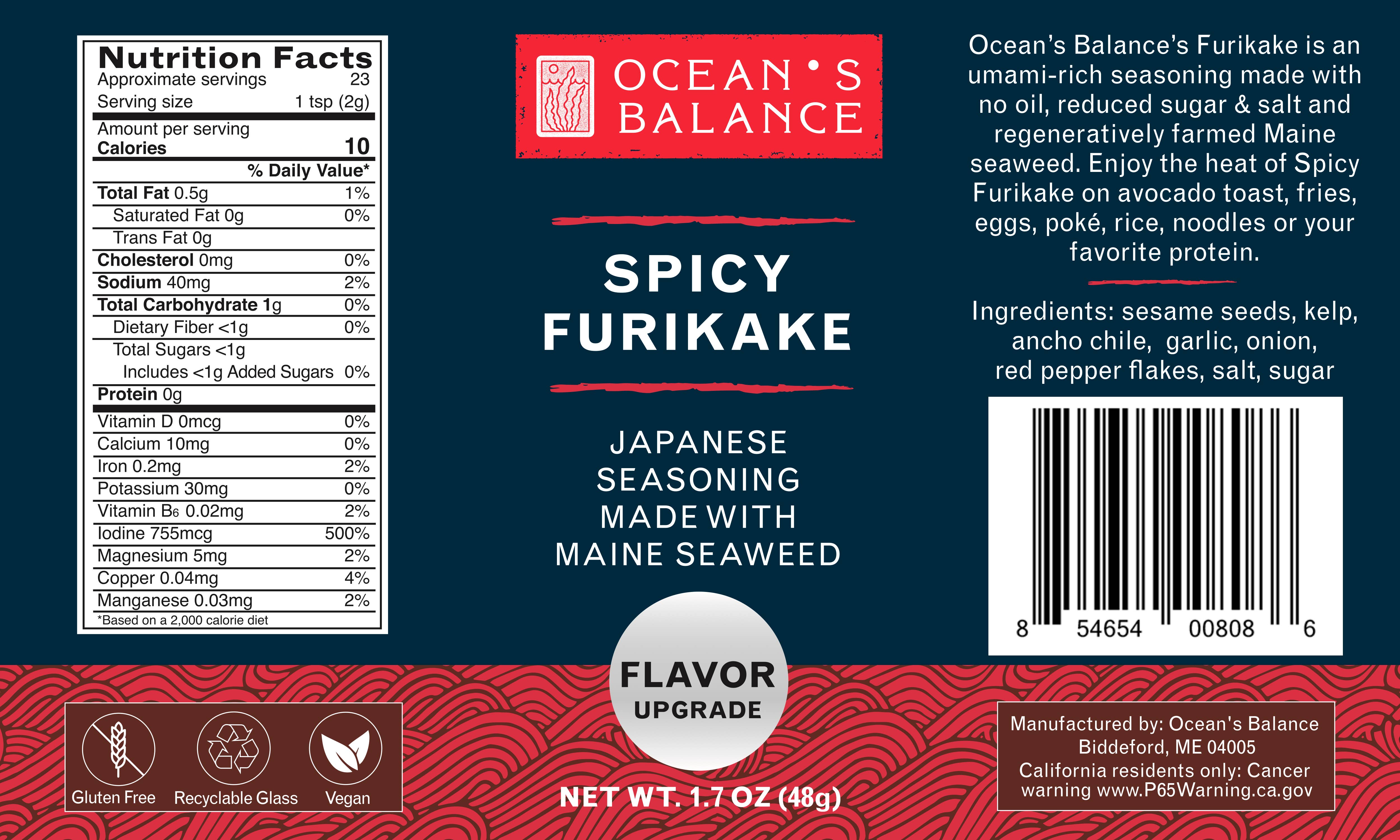 Ocean's Balance - Wholesale Dried Spice Mix - Spicy Furikake1