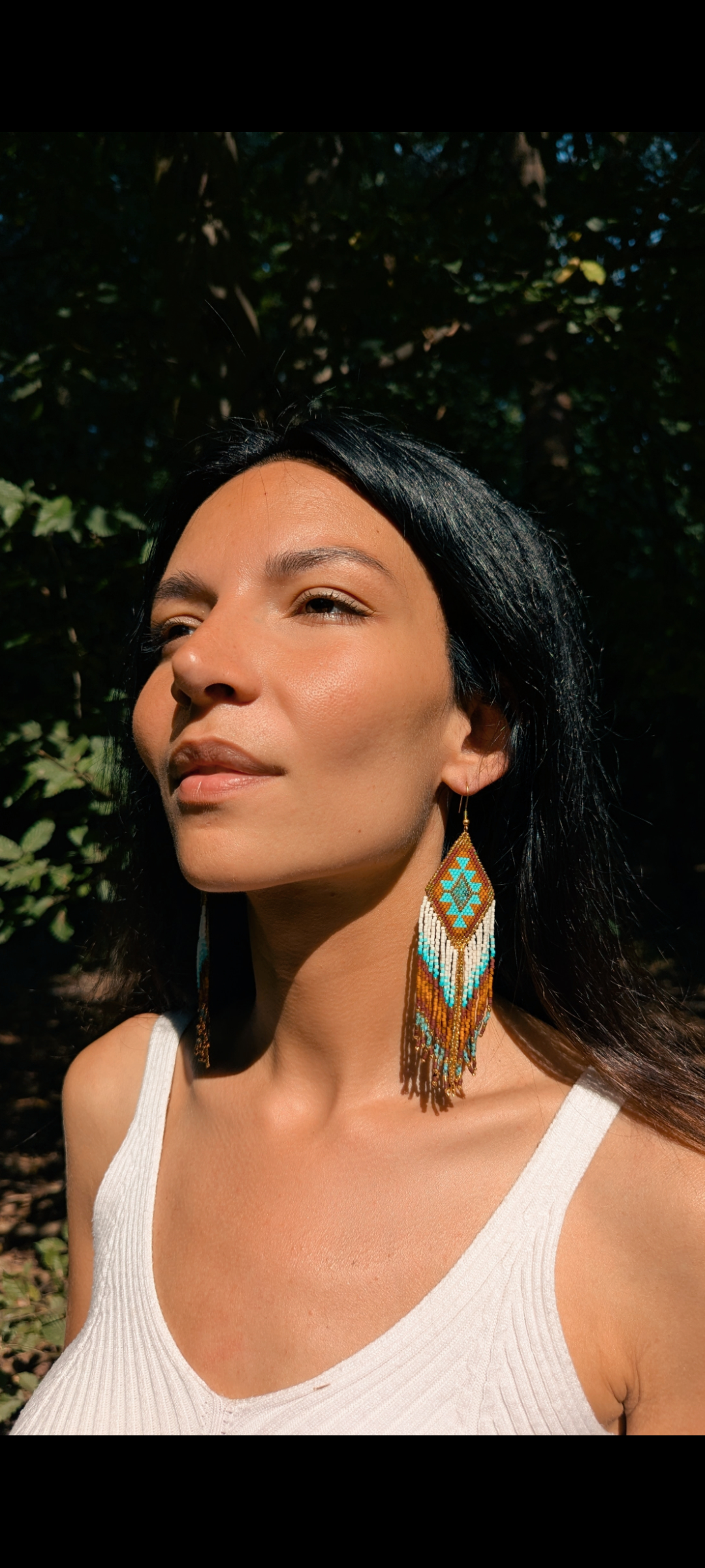 Agua del Río - Vente Boucles d'oreilles à pampille - Earrings handmade with Miyuki beads - VALPARAÍSO 2