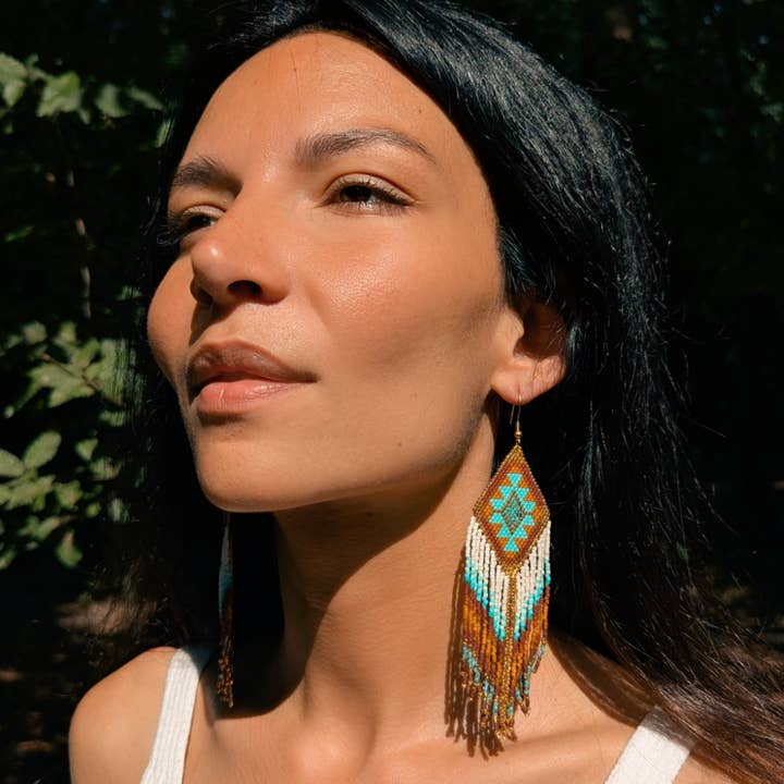 Agua del Río - Wholesale Tassel Earrings - Earrings handmade with Miyuki beads - VALPARAÍSO2