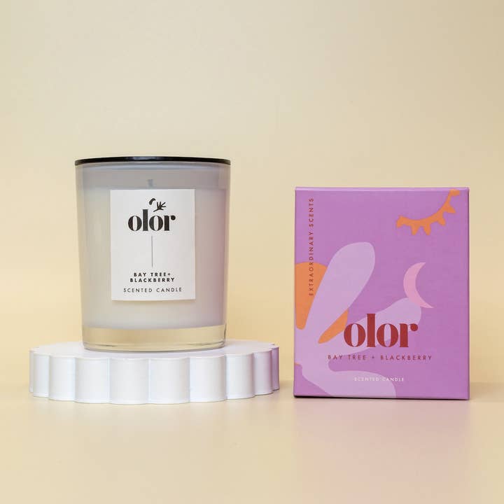 OLOR – wholesale Jar/filled candle – Bay Tree + Blackberry Classic Candle