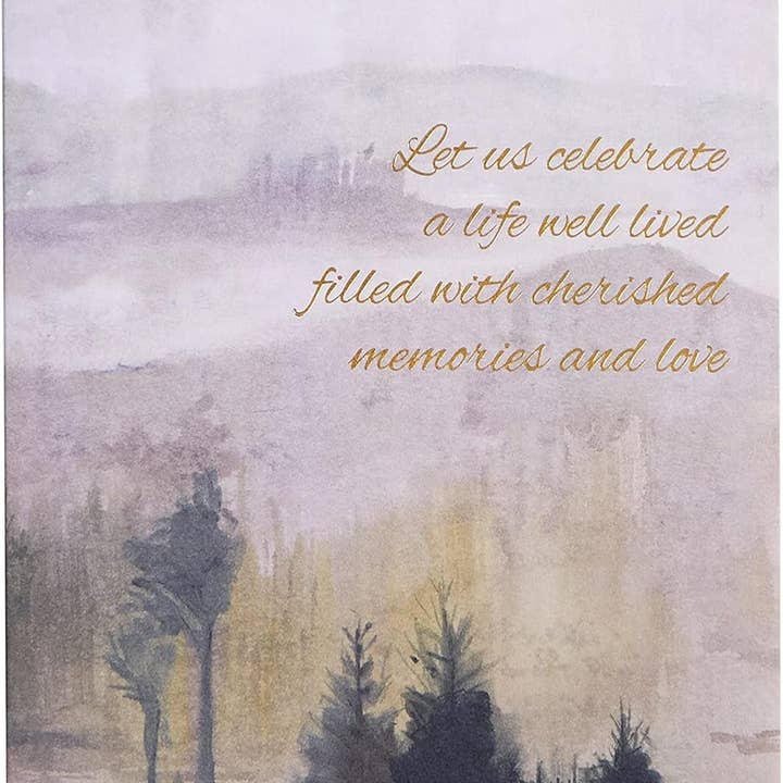 NIQUEA.D - Wholesale Sympathy Card - Trees and Mountains Sympathy Card1