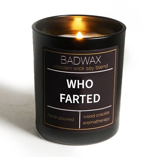 Who Farted - Woodwick Candle for wholesale by BADWAX®