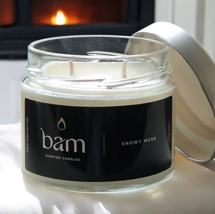 BAM - SNOWY MUSK scented candle - Basic Collection for wholesale by BAM