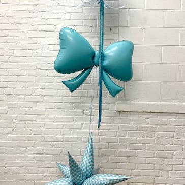 Burst Party Co - Vente Ballon - Ballon Étoile en Vichy Bleu 40"1