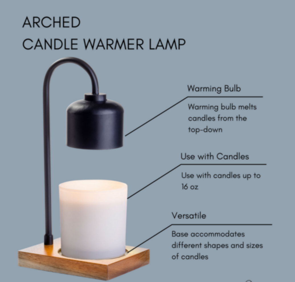 Creative Energy Candles - Wholesale Waxbrander - Zwarte en houten bogenkaarsverwarmer lamp2