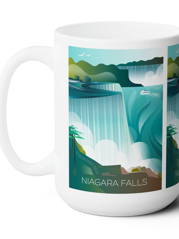 Niagara Falls keramische mok 15oz voor wholesale door Max & Oscar