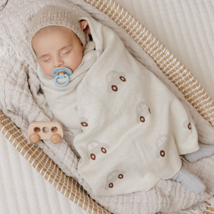 Bleu La La - Wholesale Swaddle - Baby - 100% Luxury Cotton Receiving Swaddle Baby Blanket - Cars