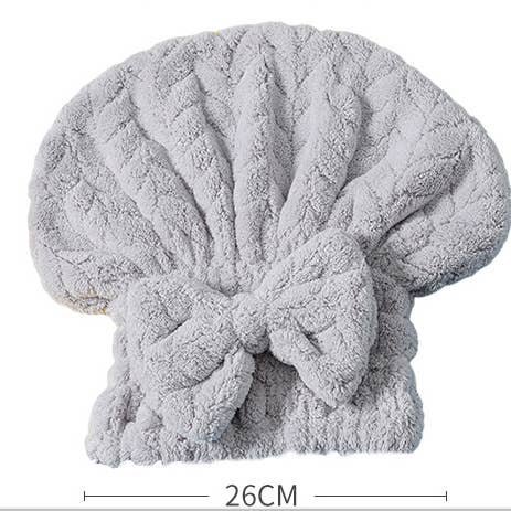 VIGOR - Wholesale Shower cap - Microfiber Shower Drying Bow-knot Shower Cap Hair Turban hair Wrap Bath Cap3