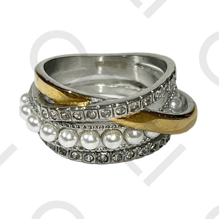 Stålringe (dobbelt farve) for engroshandel hos Celli Biju