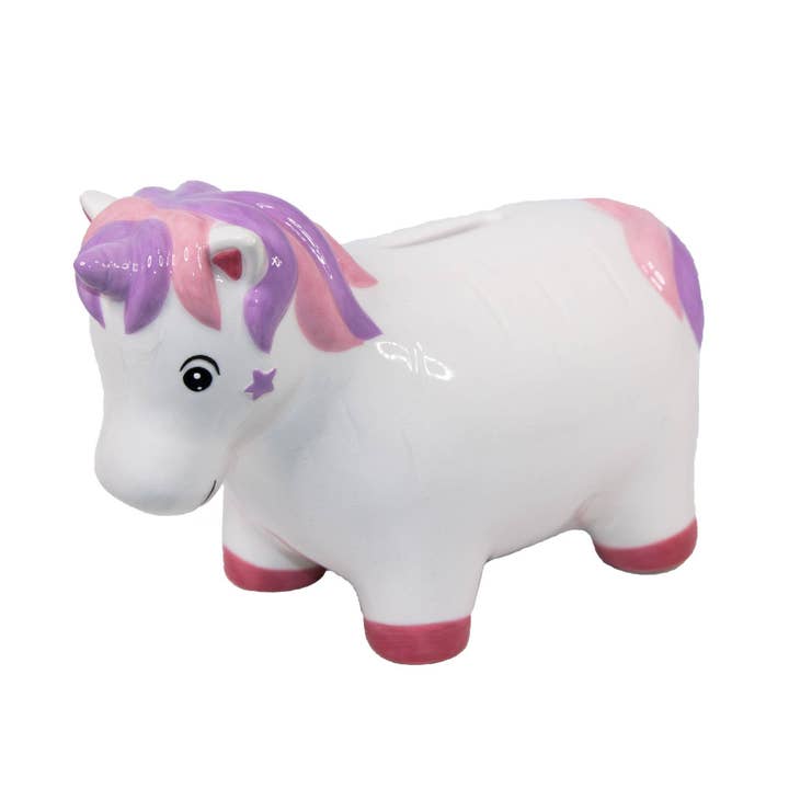 Deluxebase – wholesale Money/piggy bank – Crockery Critters Ceramic Money Box - Unicorn
