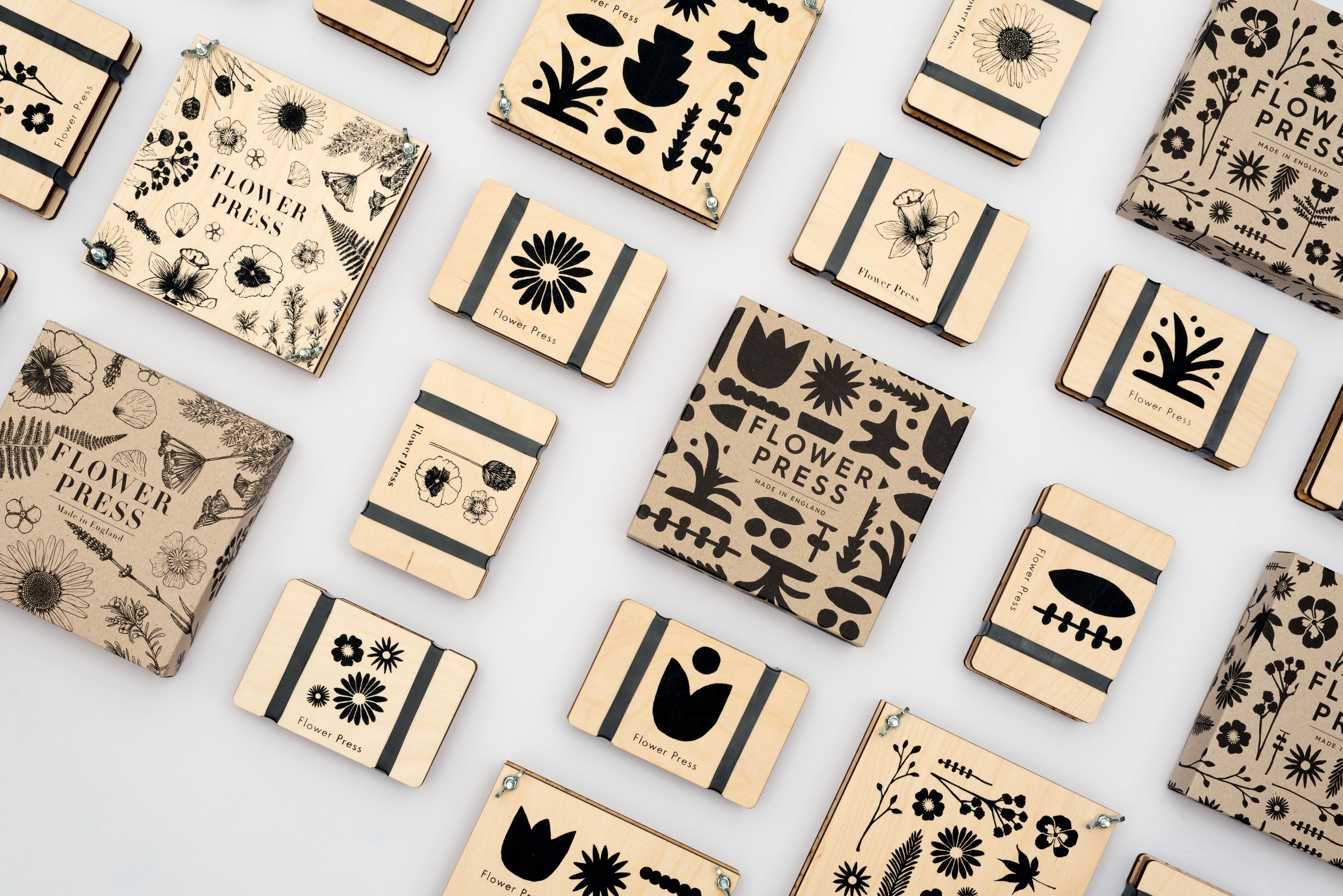 Studio Wald - UK Made - Wholesale DIY Craft Kit - Pocket Flower Press - Line6