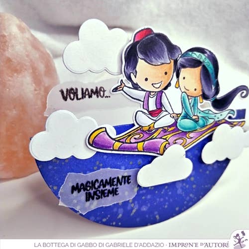 Impronte D'Autore - Wholesale Rubber/Decorative Stamp - Aladdin & Jasmine ENG Clear Polymer Stamps