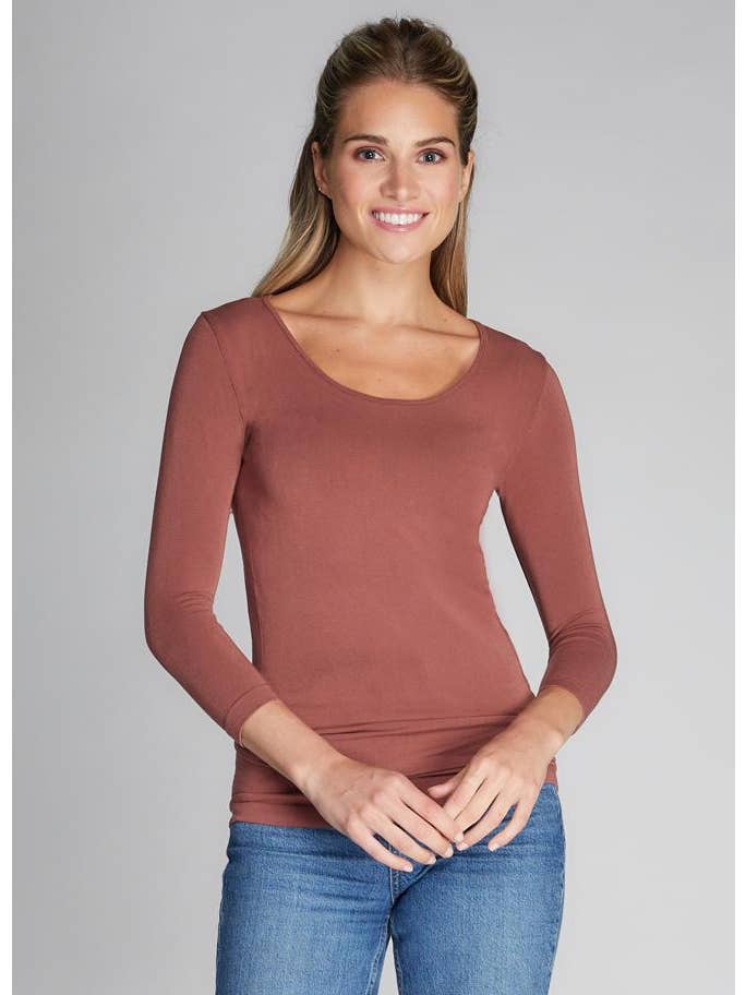 C'est Moi Clothing Co - Wholesale Knit Top - Women's - Bamboo 3/4 Sleeve Top- CEBT120624