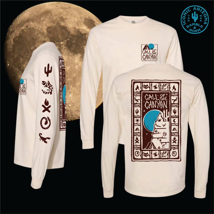 Call of the Canyon Unisex Longsleeve Tee for wholesale by Iconic Arizona
