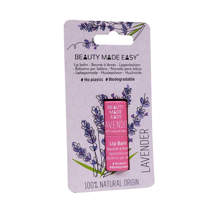 Paper Tube Lippenbalsam, Lavendel für den Großhandel von Beauty Made Easy Le Papier