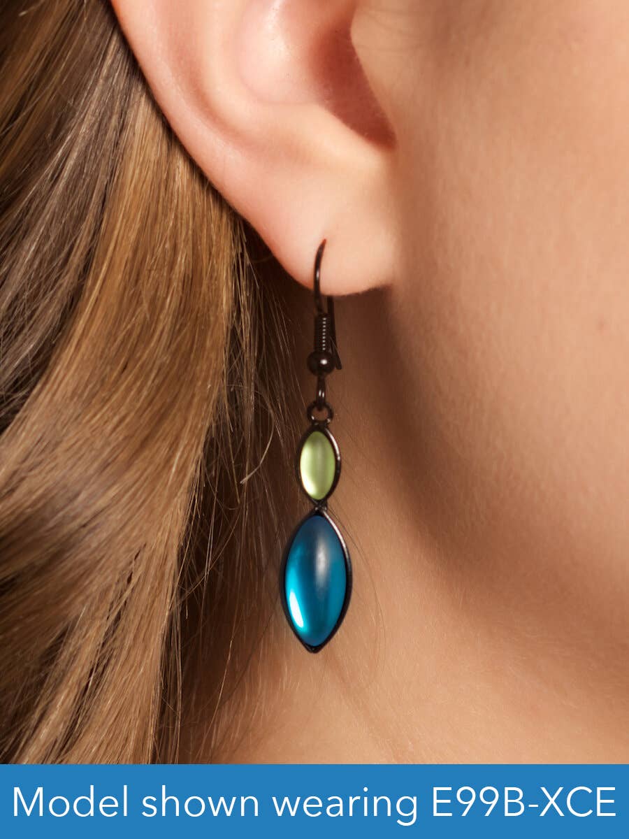 Kristina Collection - Wholesale Dangle Earrings - Double Marquis - Emerald Surf (E99B-HE)1