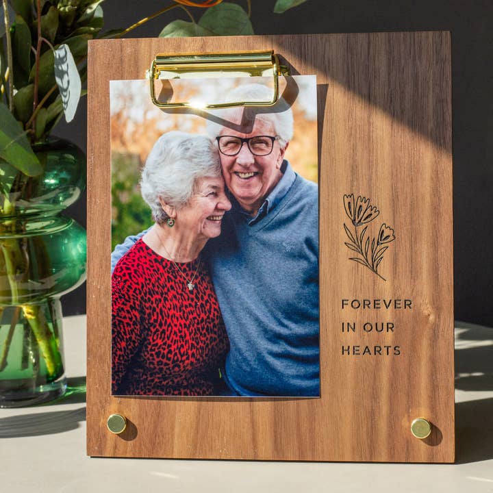 Hereafter - Wholesale Picture Frame - Forever In Our Hearts Memorial Wood Frame