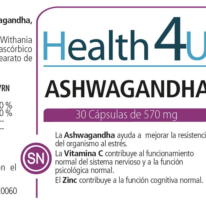 Pridahofarma - Wholesale Oral Supplement/Vitamin - H4U Ashwagandha 30 capsules1