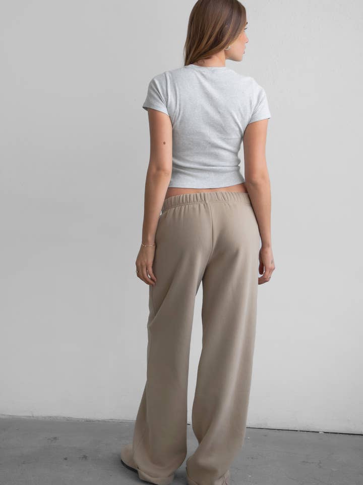 TICTOC - Wholesale Lounge Sweatpants/jogging bottoms – Women's - LANI Cloud Fleece Wide Leg Sweatpants Stretch Waist & Pocket19