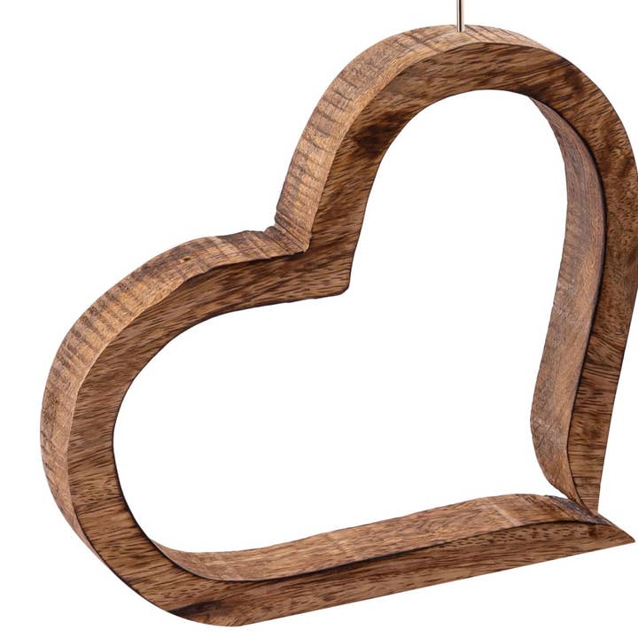 Voglrieder – wholesale Bildram – Voglrieder fotohållare och fotoklämma, 2-pack hjärtan i massivt mangoträ för bordsdekoration6