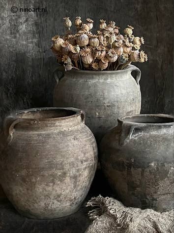 Poster de jardim L15: vaso de papoila por atacado de Nino-Art