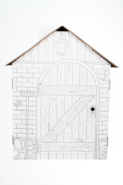 Annahouse - Wholesale DIY Craft Kit - Kids - Playhouse Farm Simple, Cardboard playhouse for children, 3+3