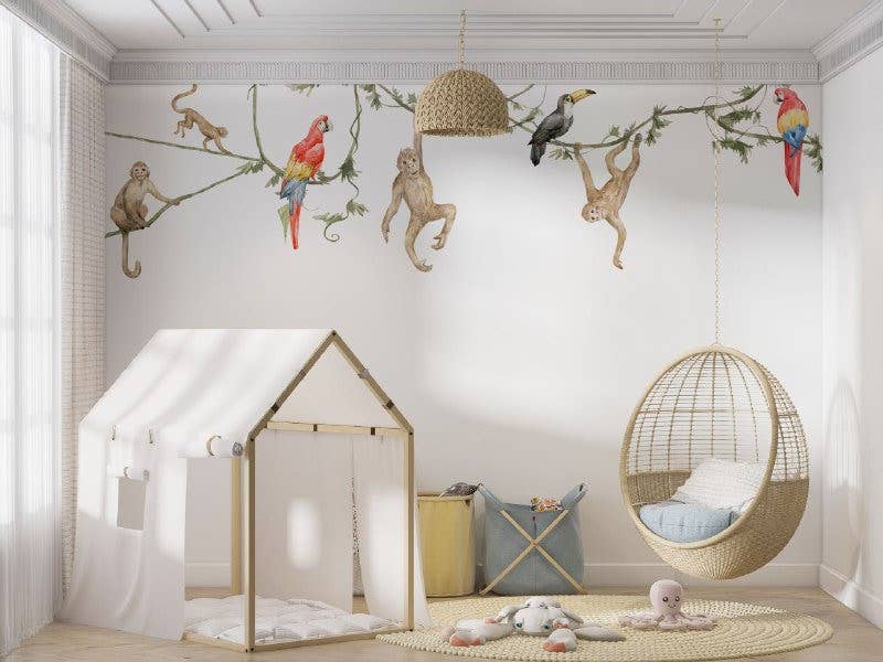 Muravie Wallposter - Wholesale Raam/muursticker - Tropische dieren muurstickers voor kinderkamer – zelfklevend6