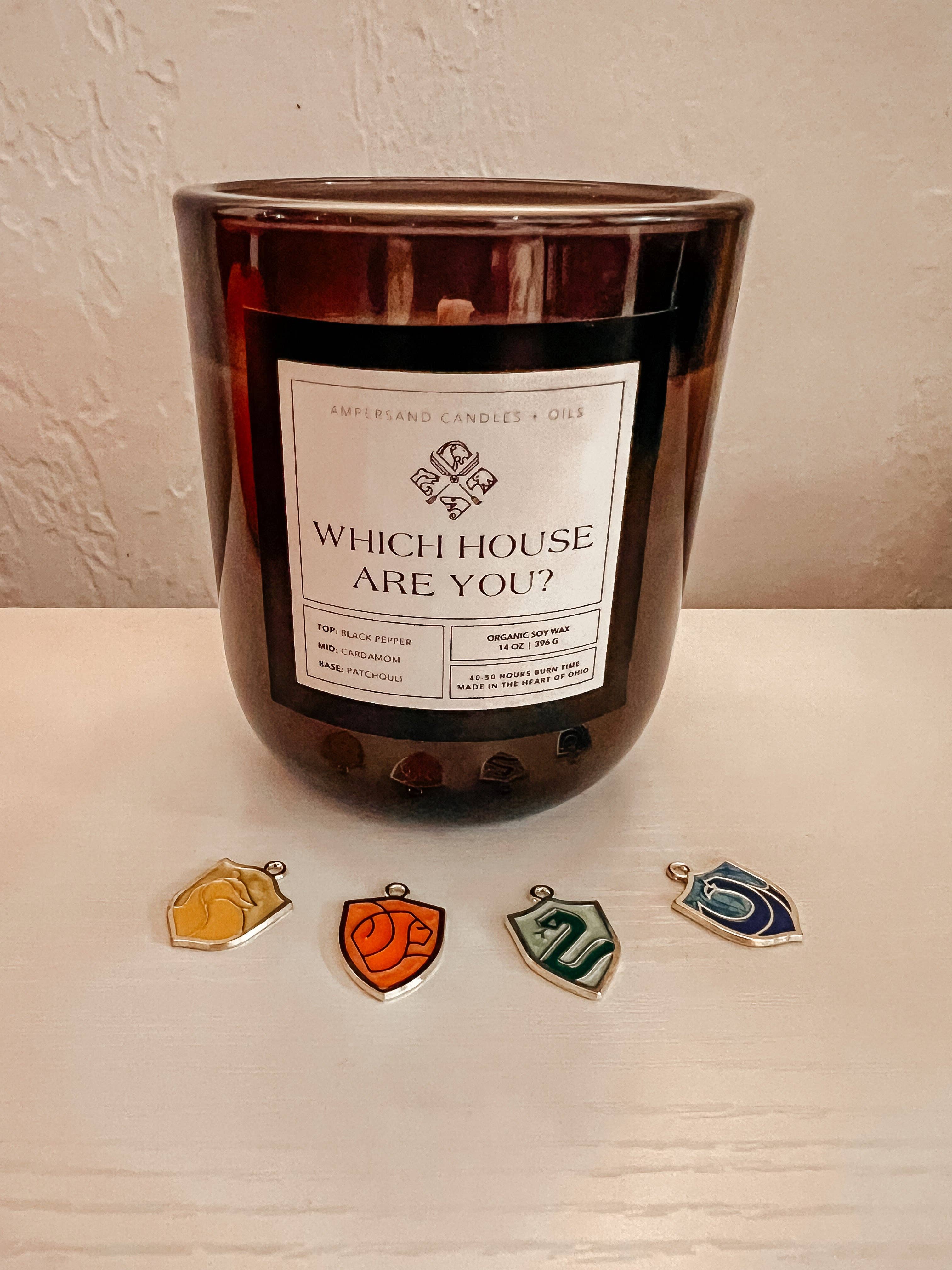 Ampersand Candles + Oils - Wholesale Jar/Filled Candle - Which House Are You? Reveal Candle - Harry Potter (Soy or Beeswax)1