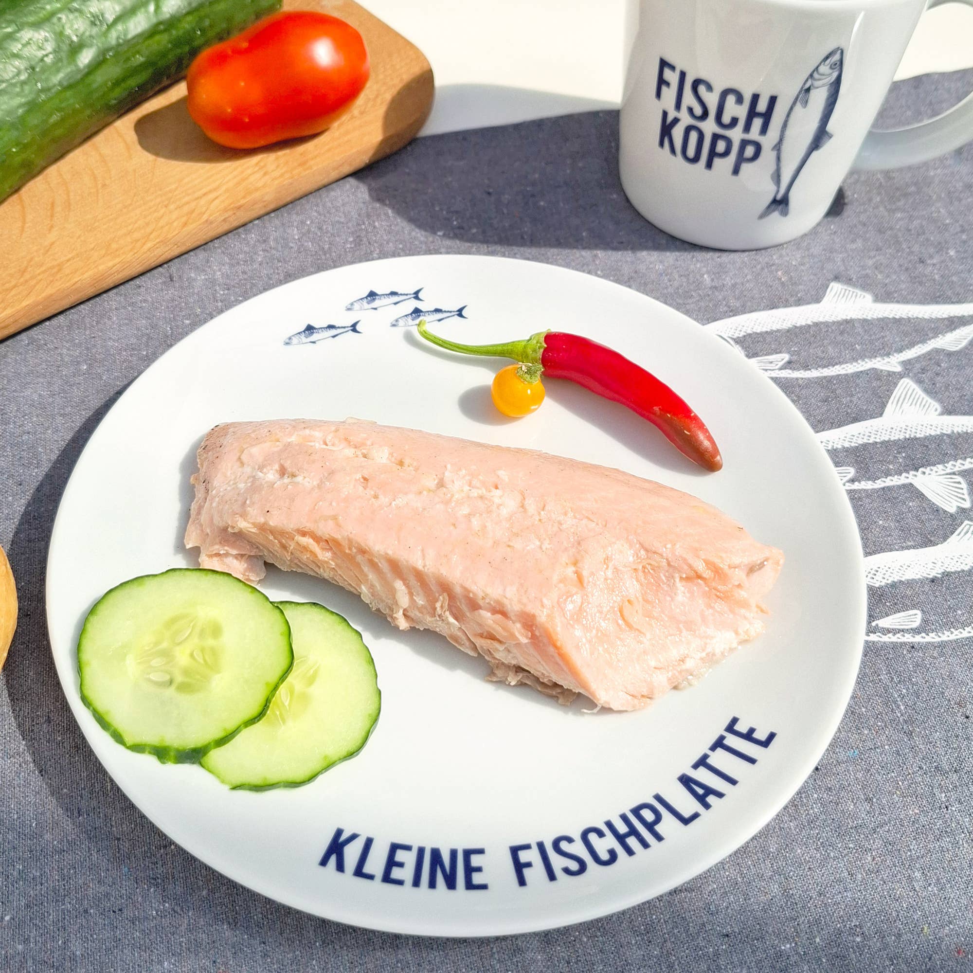 Bow & Hummingbird - Vente Tasse à café - Grand mug en porcelaine maritime Fischkopp7