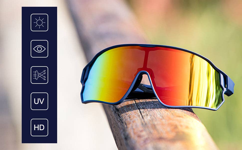 SPARE-SPECS, LLC - Wholesale Sunglasses - Unisex - ROCKBROS Polarized Full Lens Sunglasses Cycling Bicycle Glasses Outdoor Sports Eyewear UV40017