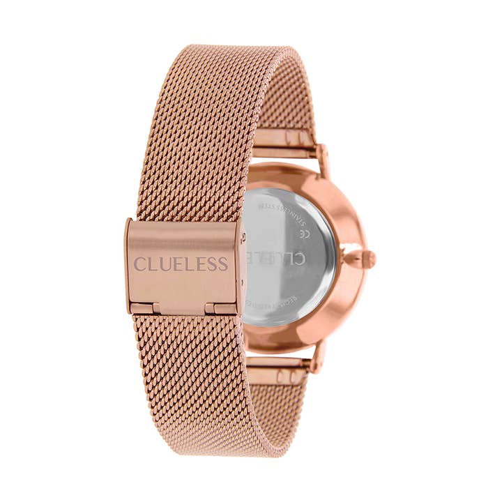 Clueless – Engroshandel Armbåndsur - Dame – CLUELESS DAMEUR - STÅLNET ROSA GULD/ROSA GULD1