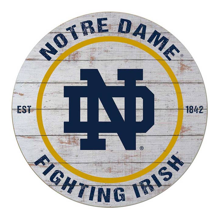 KH Sports Fan - Wholesale Sign - 20x20 Circle Notre Dame Fighting Irish