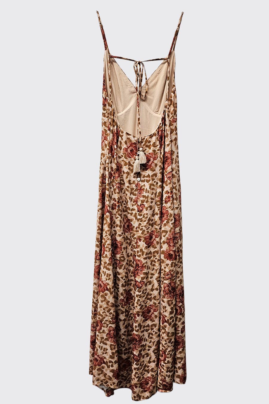 MULTI Printed Open Back Maxi Dress for wholesale on Faire11