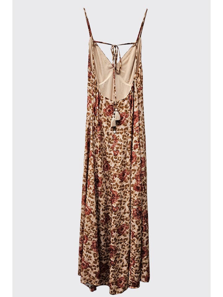 MULTI Printed Open Back Maxi Dress for wholesale on Faire11