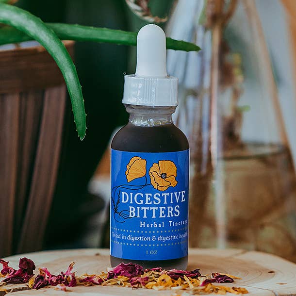 Golden Poppy Herbal Apothecary - Wholesale Tincture - Digestive Bitters Tincture, 1 oz0