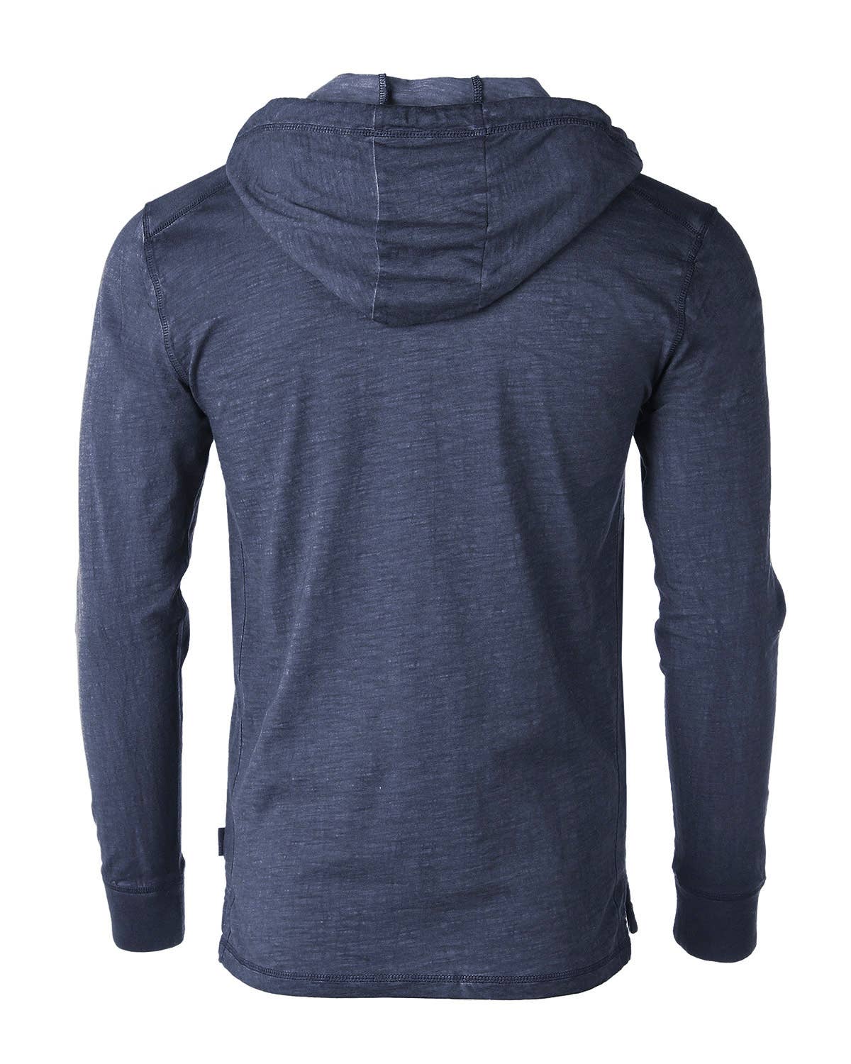 ZIMEGO - Wholesale Hoodie - Men's - Vintage Garment Dyed Casual Long Sleeve Hoodie - On Sale4