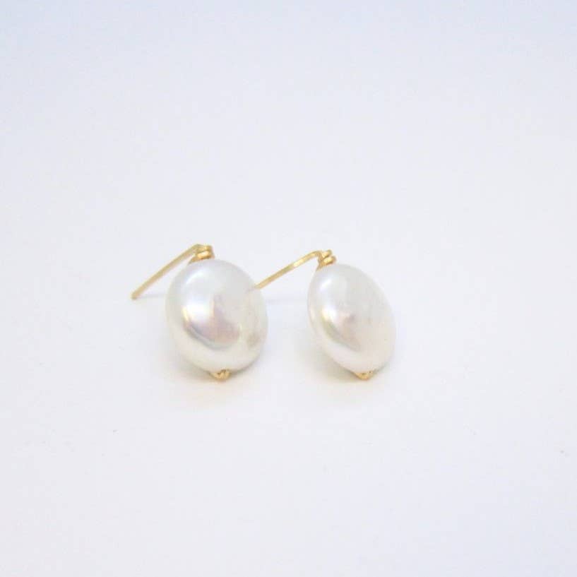 J. Mills Studio - Vente Clous d'oreille - Boucles d'oreilles clous en perles de culture d'eau douce, 2 options