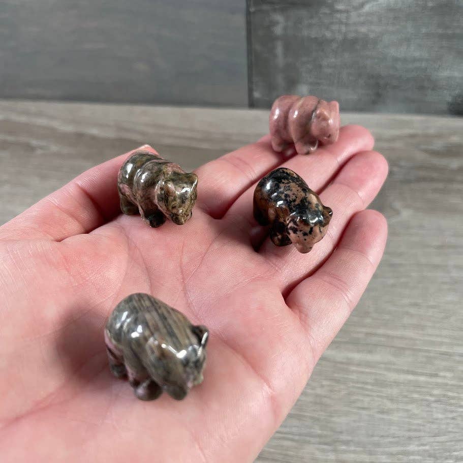 Keystone Crystals - Wholesale Decorative Figurine - Bear Figurine Small Carved Gemstone – Crystal Animal Totem13