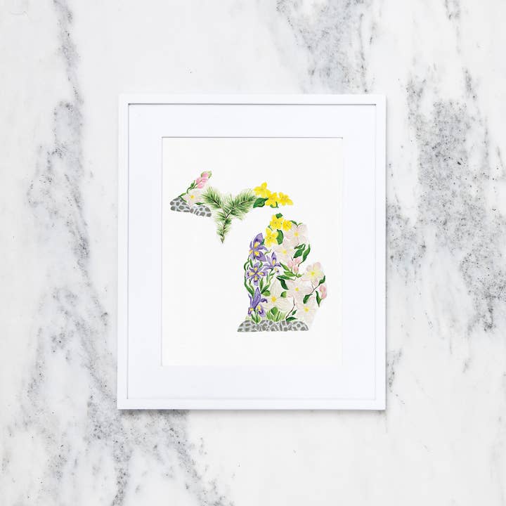 Crissie Vitale Creative - Wholesale Art Print - Michigan State Flowers Fine Art Print