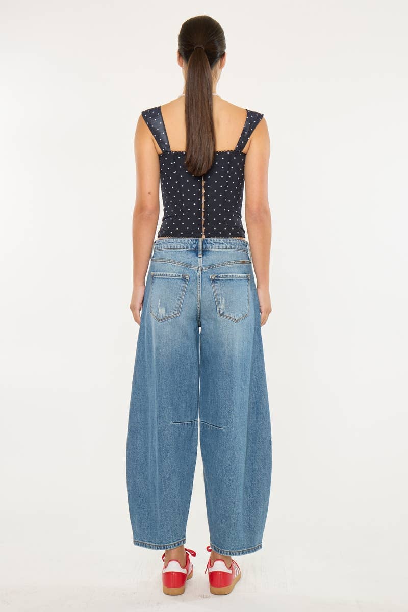 MEDIUM OPEN PACK HIGH RISE HORSESHOE FIT JEANS-KC9390M for wholesale on Faire6